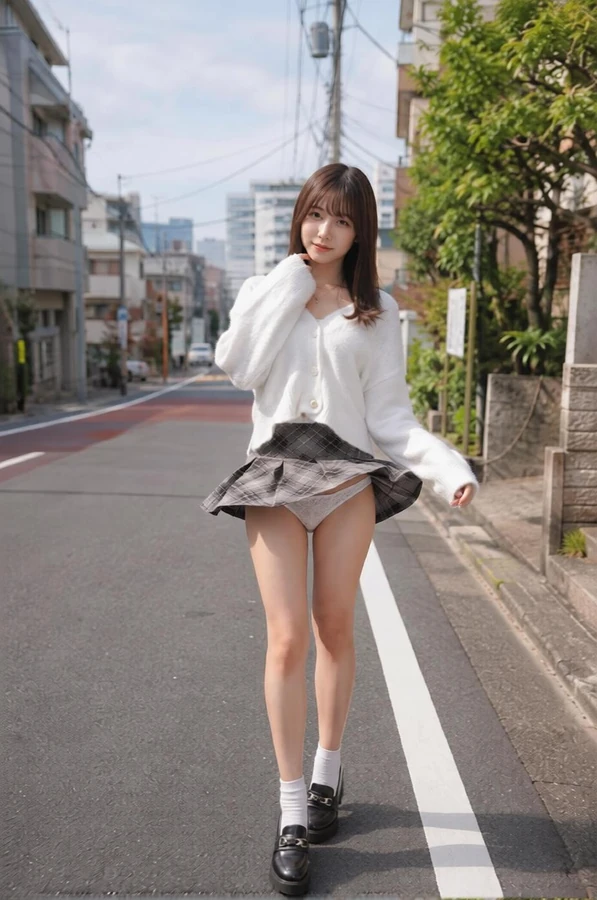 生成した着エロ画像の変換前後サンプル